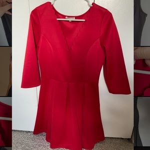 Red long sleeve Charlotte Russe dress